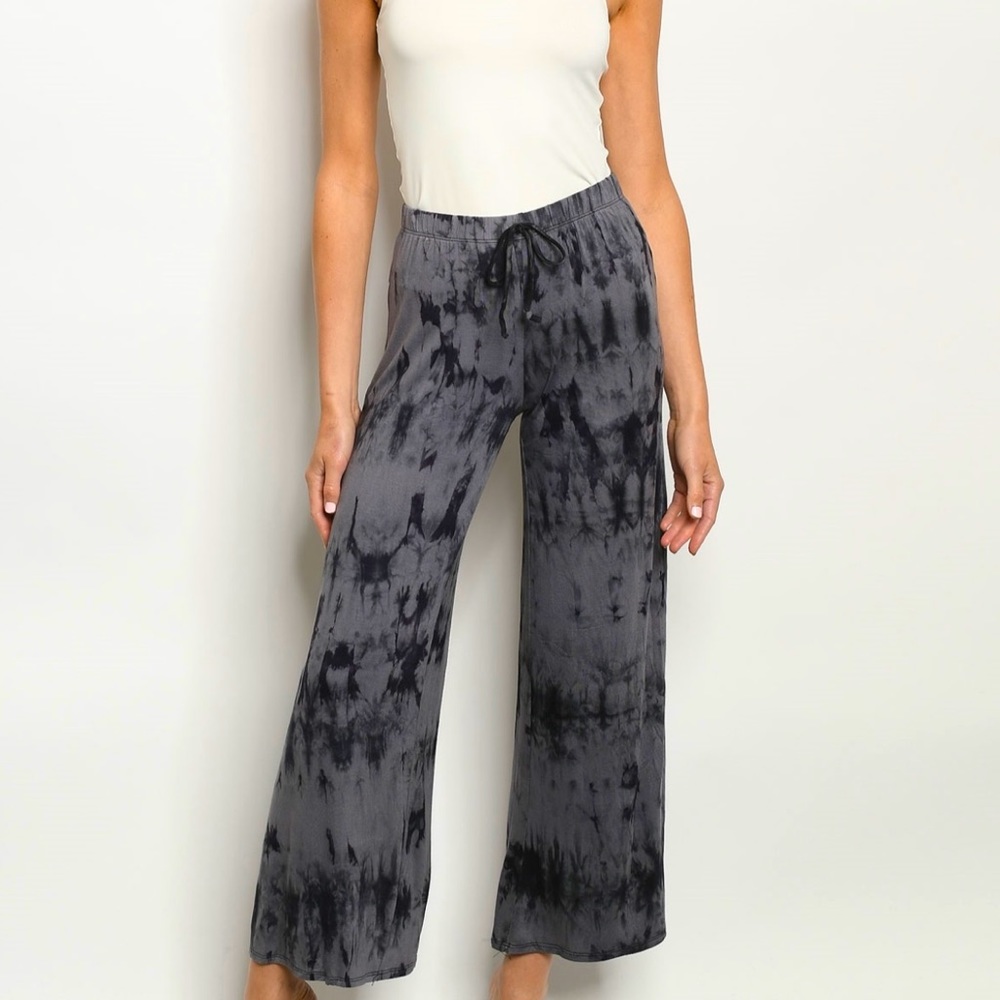 Free when bundled-Charcoal Tie Dye Pants